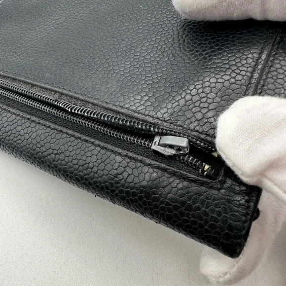 Chanel Pebbled Leather Wallet - Picture 5 of 12